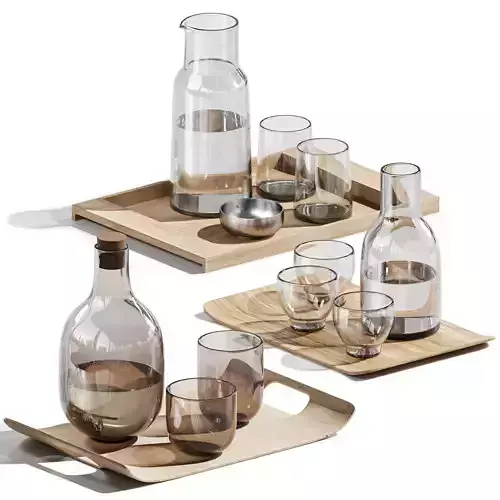 dishes tableware set 03 3D model