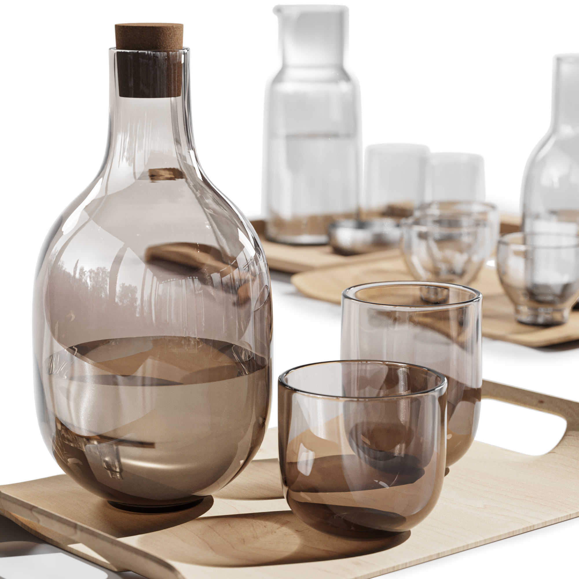 dishes tableware set 03 3D model_1