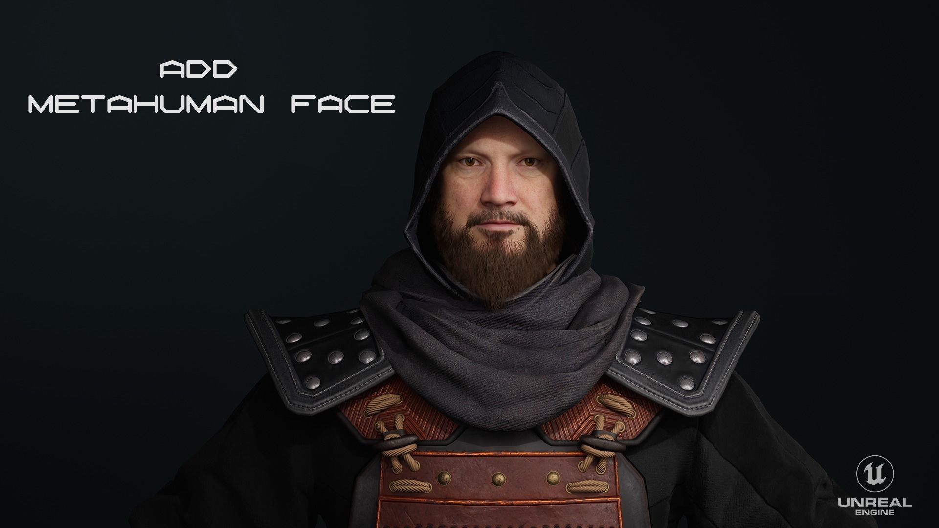 Ninja  Samurai Low-poly 3D model_9