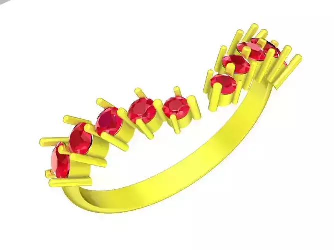 A5470 Kute Diamond Women Ring 3D Print