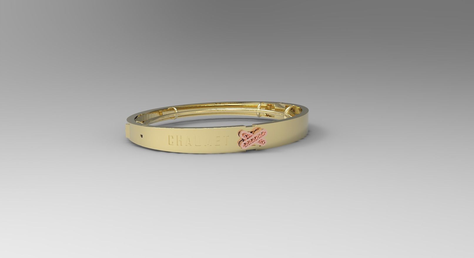 bracelet chaumet FUSION READY FOR CASTING 3d model 3D print model_1