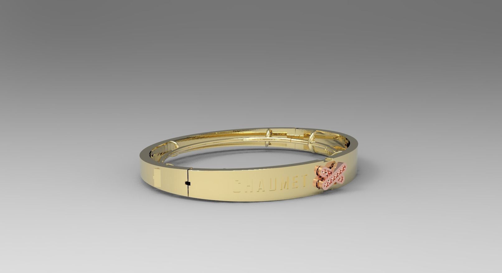 bracelet chaumet FUSION READY FOR CASTING 3d model 3D print model_7