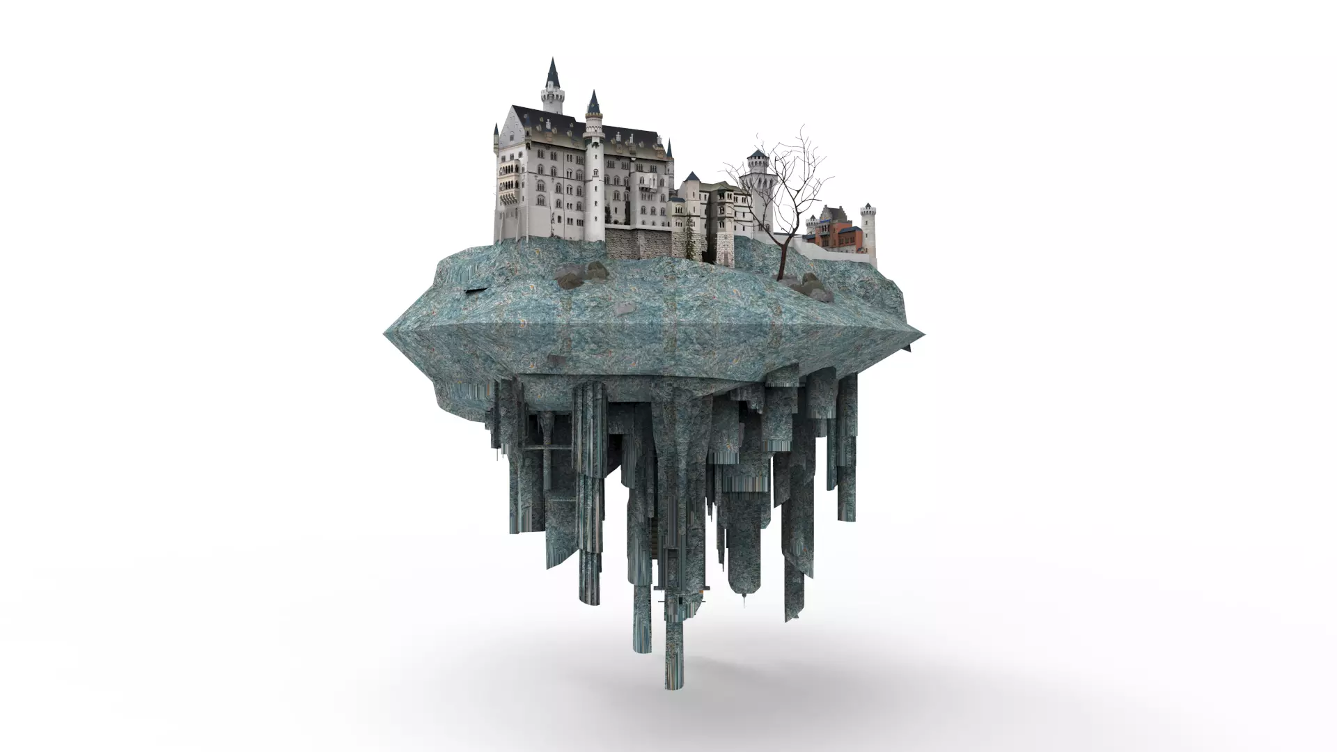 Flying Castle II 3D model_0