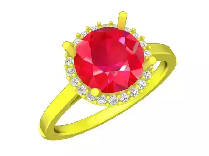 A5474 Diamond Women Ring Halo Diamond Ring