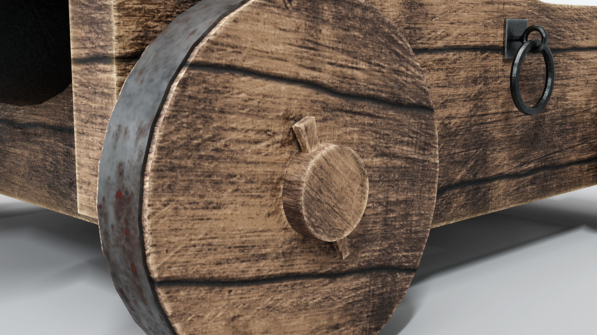 Big Little Cannon - bombard type 3D model_12