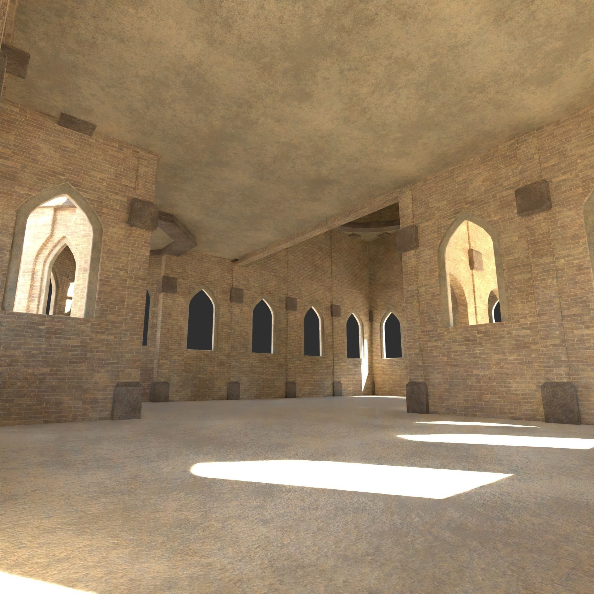 ARAB ARABIC DESERT TURKISH TEMPLE CHURCH COLLECTION Low-poly 3D model_37