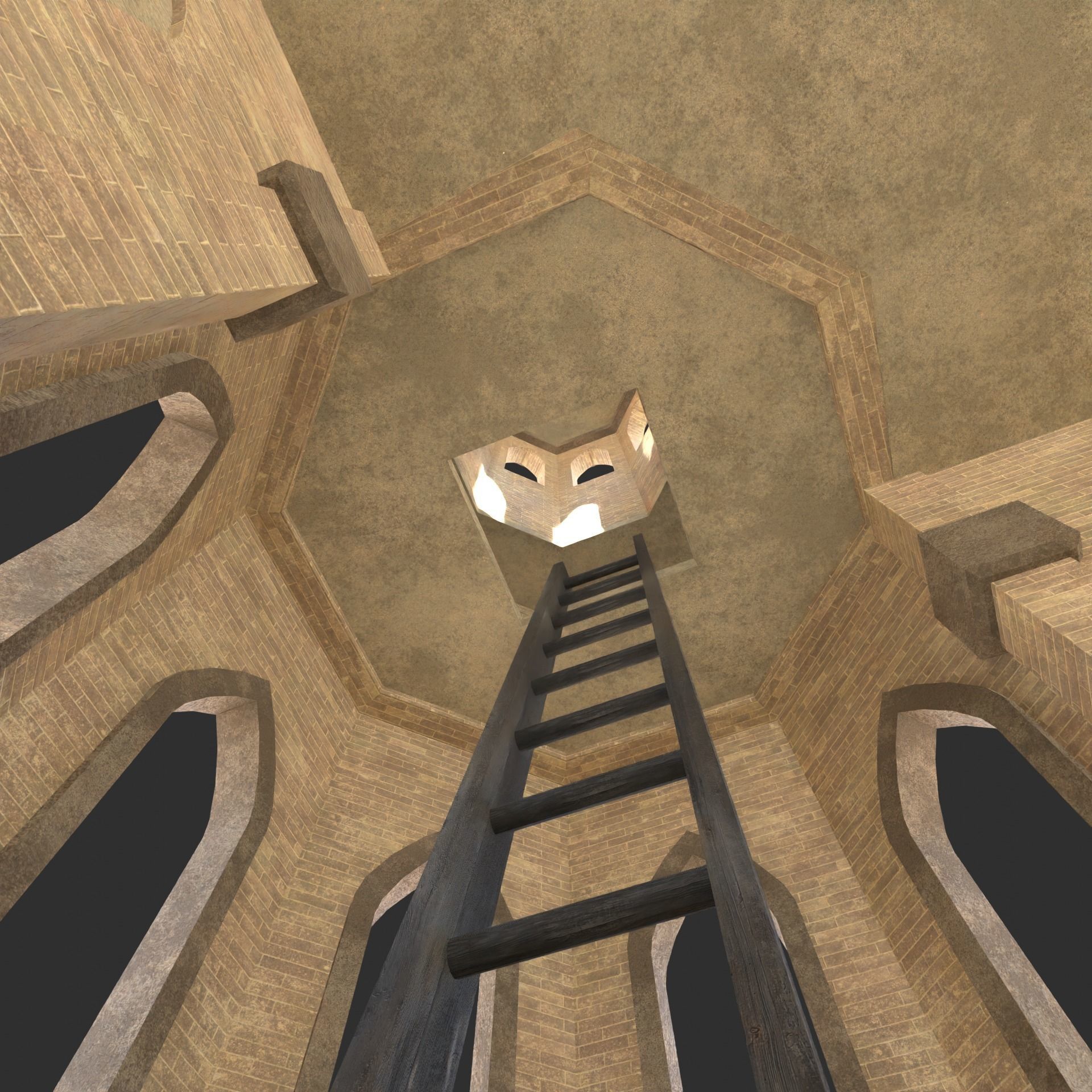 ARAB ARABIC DESERT TURKISH TEMPLE CHURCH COLLECTION Low-poly 3D model_39