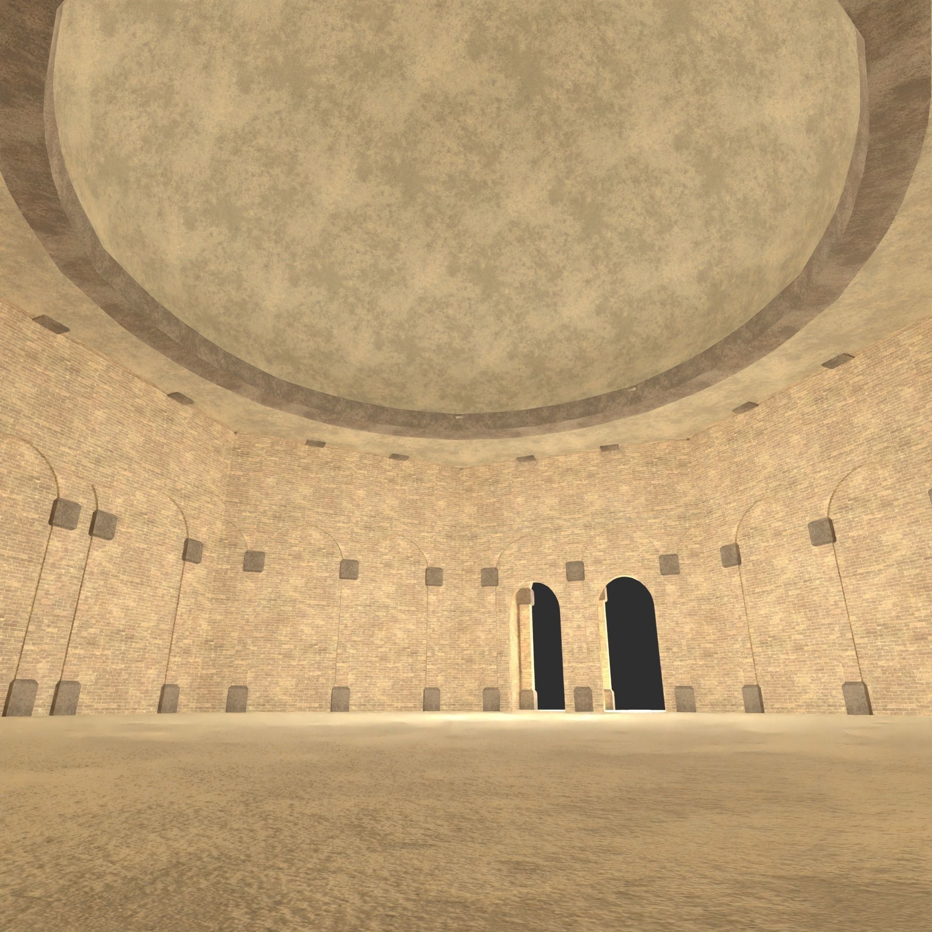 ARAB ARABIC DESERT TURKISH TEMPLE CHURCH COLLECTION Low-poly 3D model_42