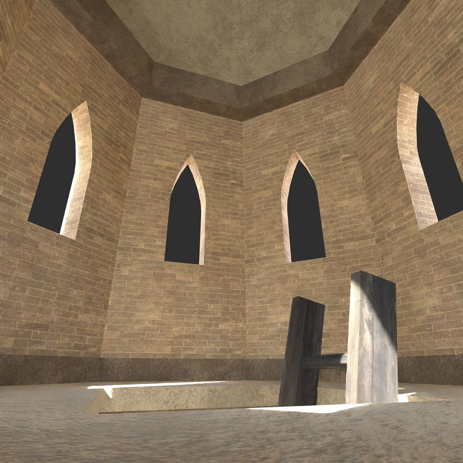 ARAB ARABIC DESERT TURKISH TEMPLE CHURCH COLLECTION Low-poly 3D model_38