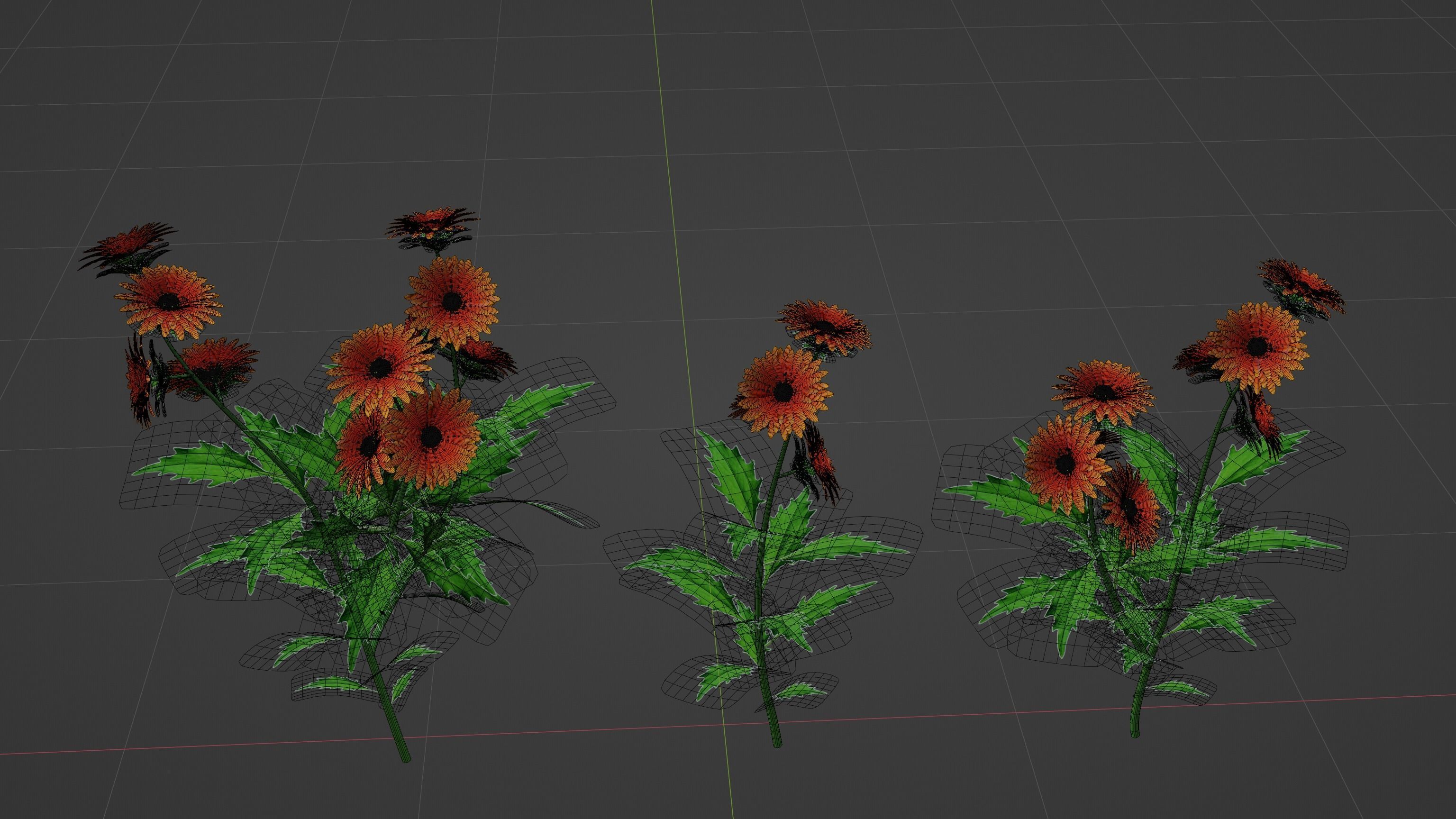 3d Flower Plant 3D model_7