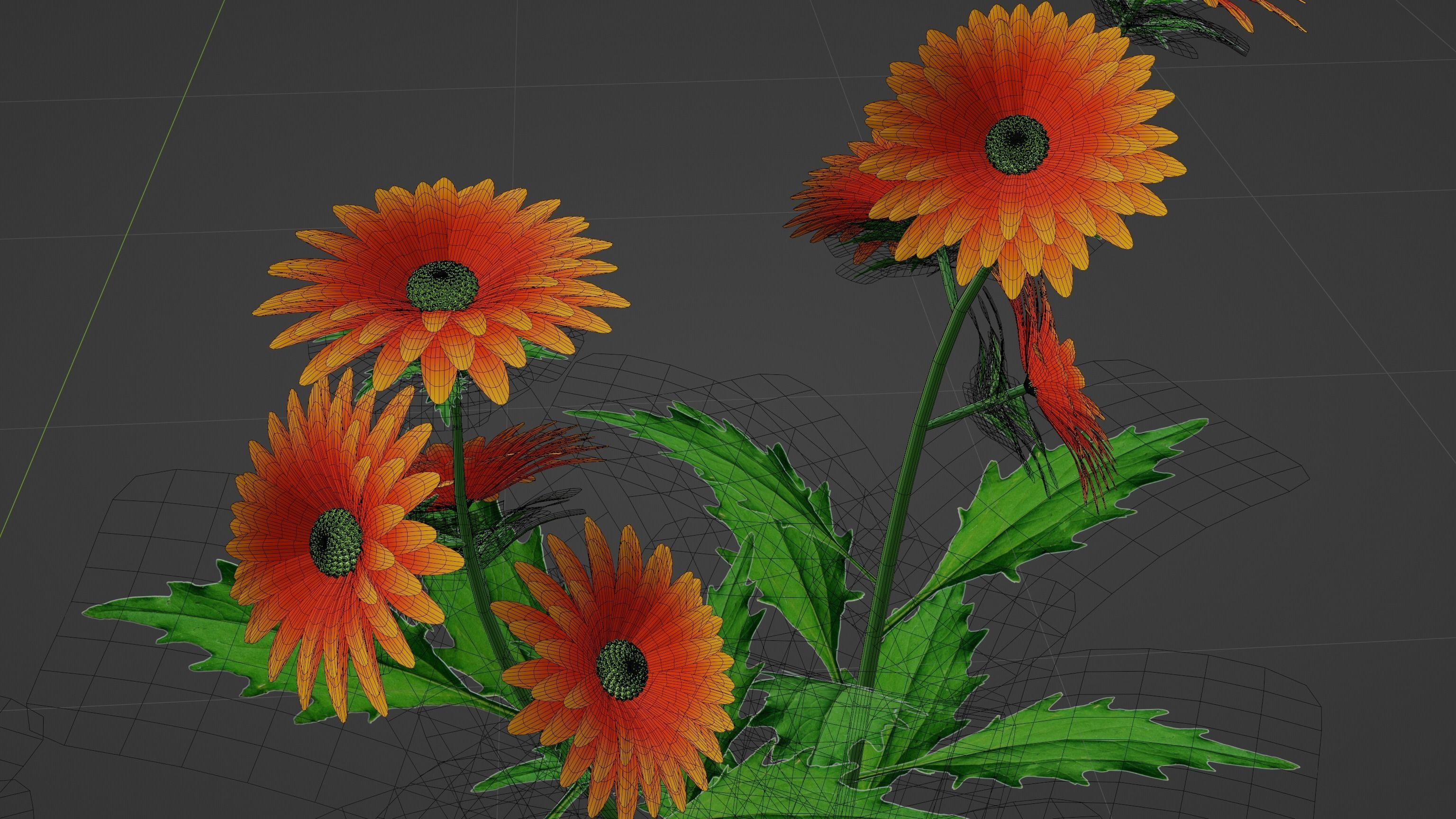 3d Flower Plant 3D model_6
