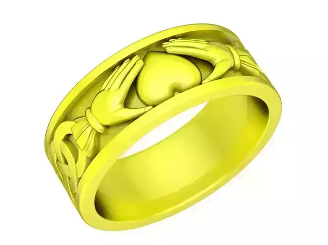 5481 hands keep heart women band ring 