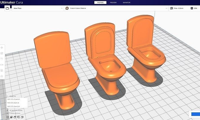 Wc 01 - STL 3D print model