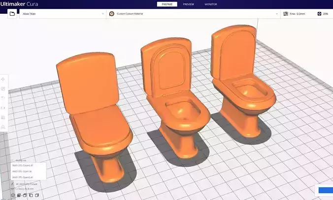 Wc 01 - STL 3D print model