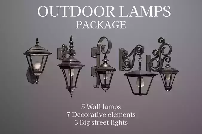 Outdoor Lamps Package - Porch lights