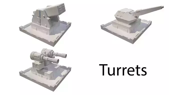 Turret Collection 3D print model
