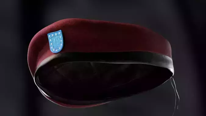 Red Beret  hat helmet 