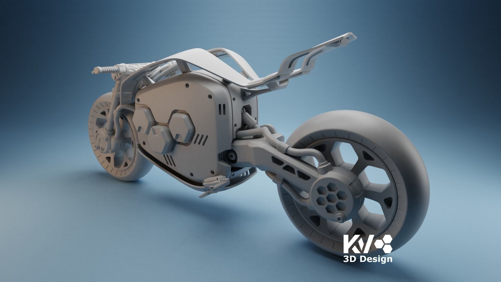KV-Motorbike-003 3D print model_2