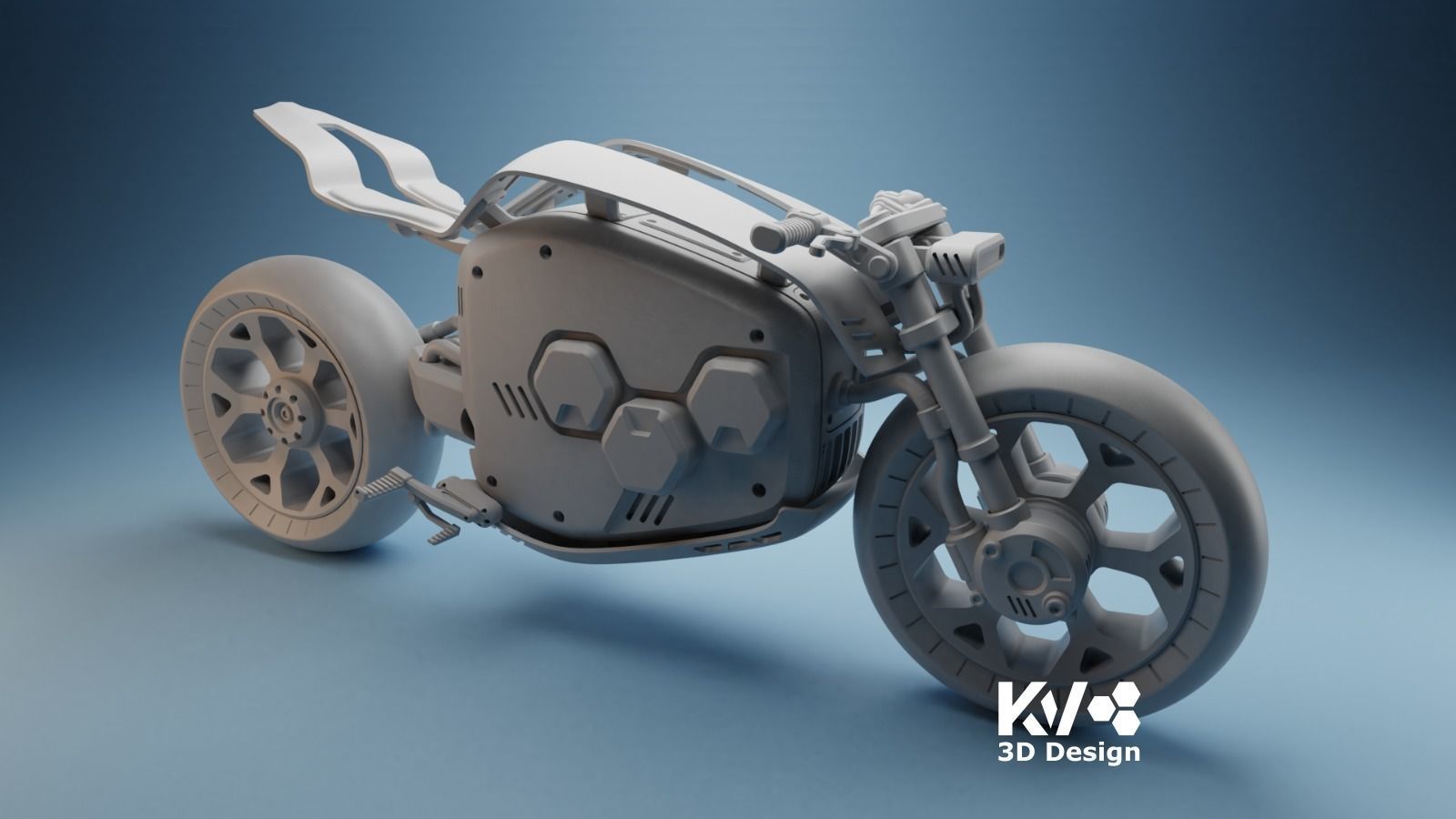 KV-Motorbike-003 3D print model_4
