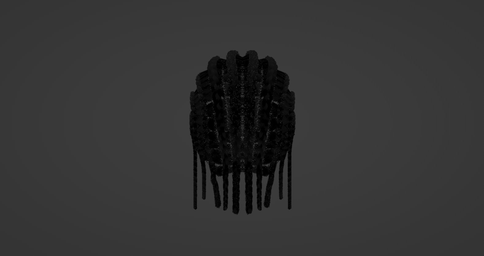 Cornrow Braids 3D model_26