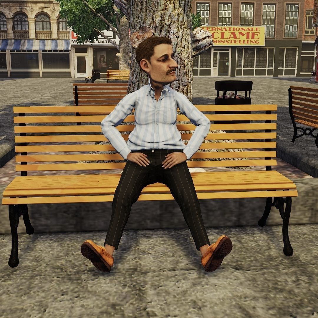 Ata Rigged Animated 2500 free animation Tutorial Low-poly 3D model_7