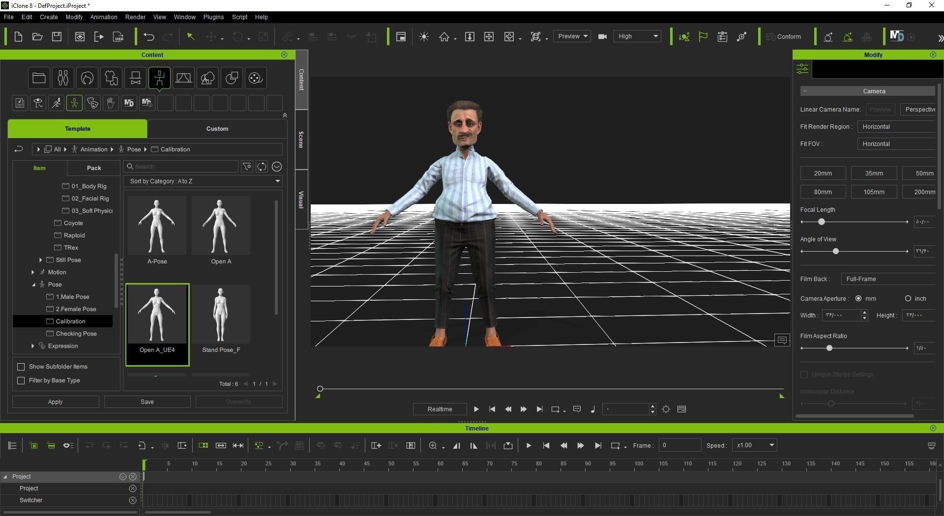Ata Rigged Animated 2500 free animation Tutorial Low-poly 3D model_17