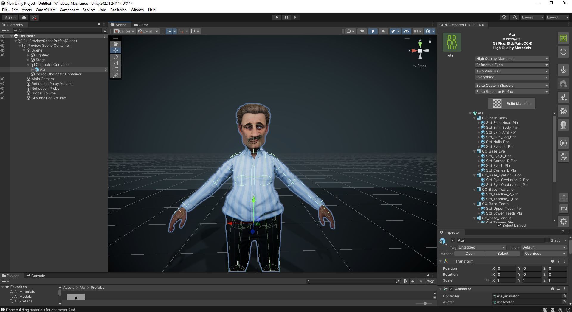 Ata Rigged Animated 2500 free animation Tutorial Low-poly 3D model_18
