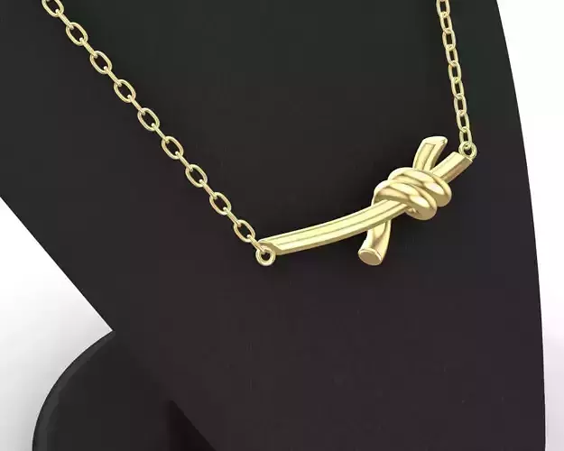 Gold Knot Pendant