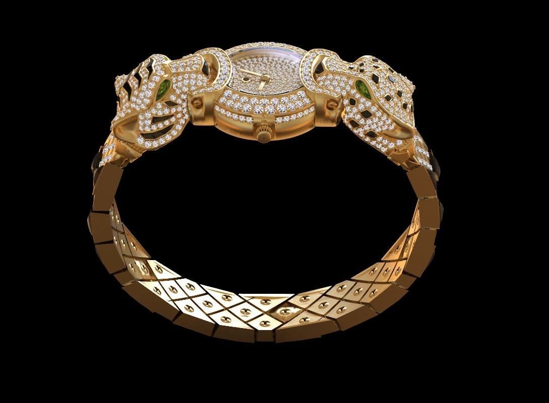 watch tiger and panther 3D print model_9