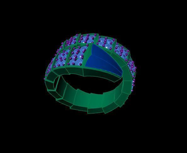 Snakes Rings 3D print model_2