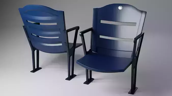 Stadium Seat Low-poly 3D model