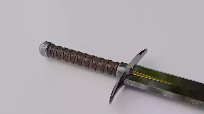 Ancient Indian Sri Lankan Sword with 4K textures 3D model
