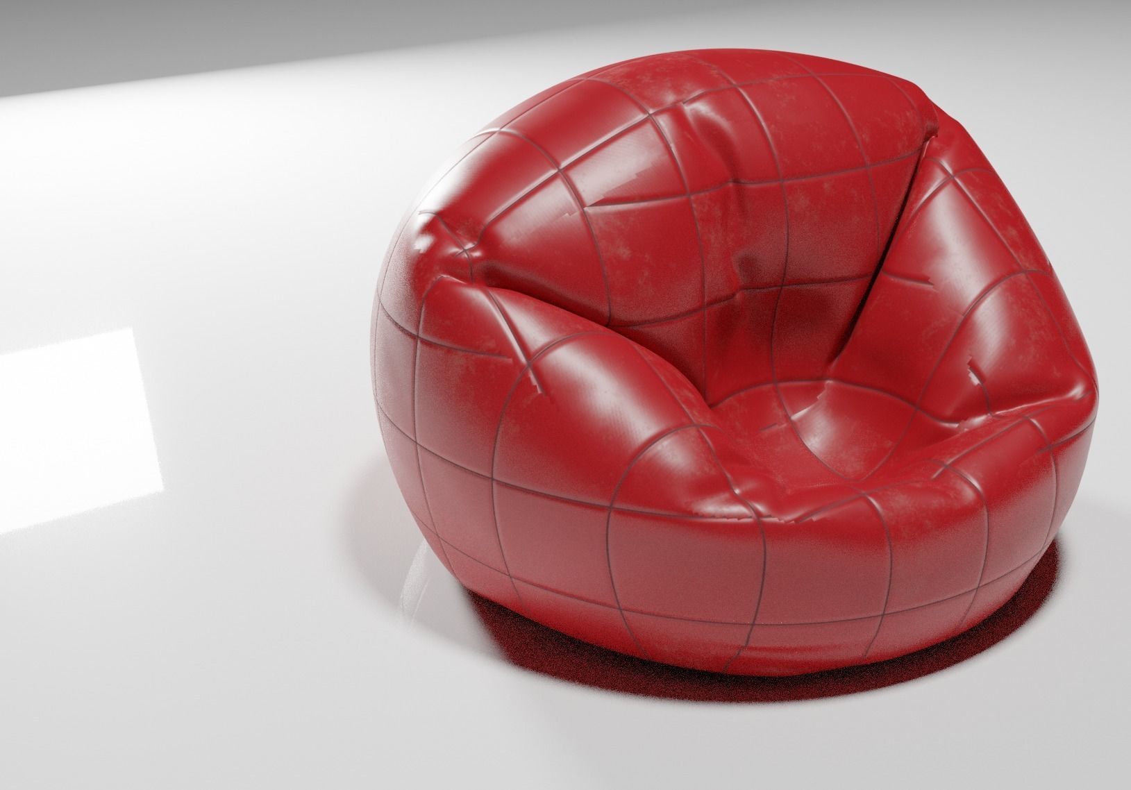 Bean Bag Free low-poly 3D model_3