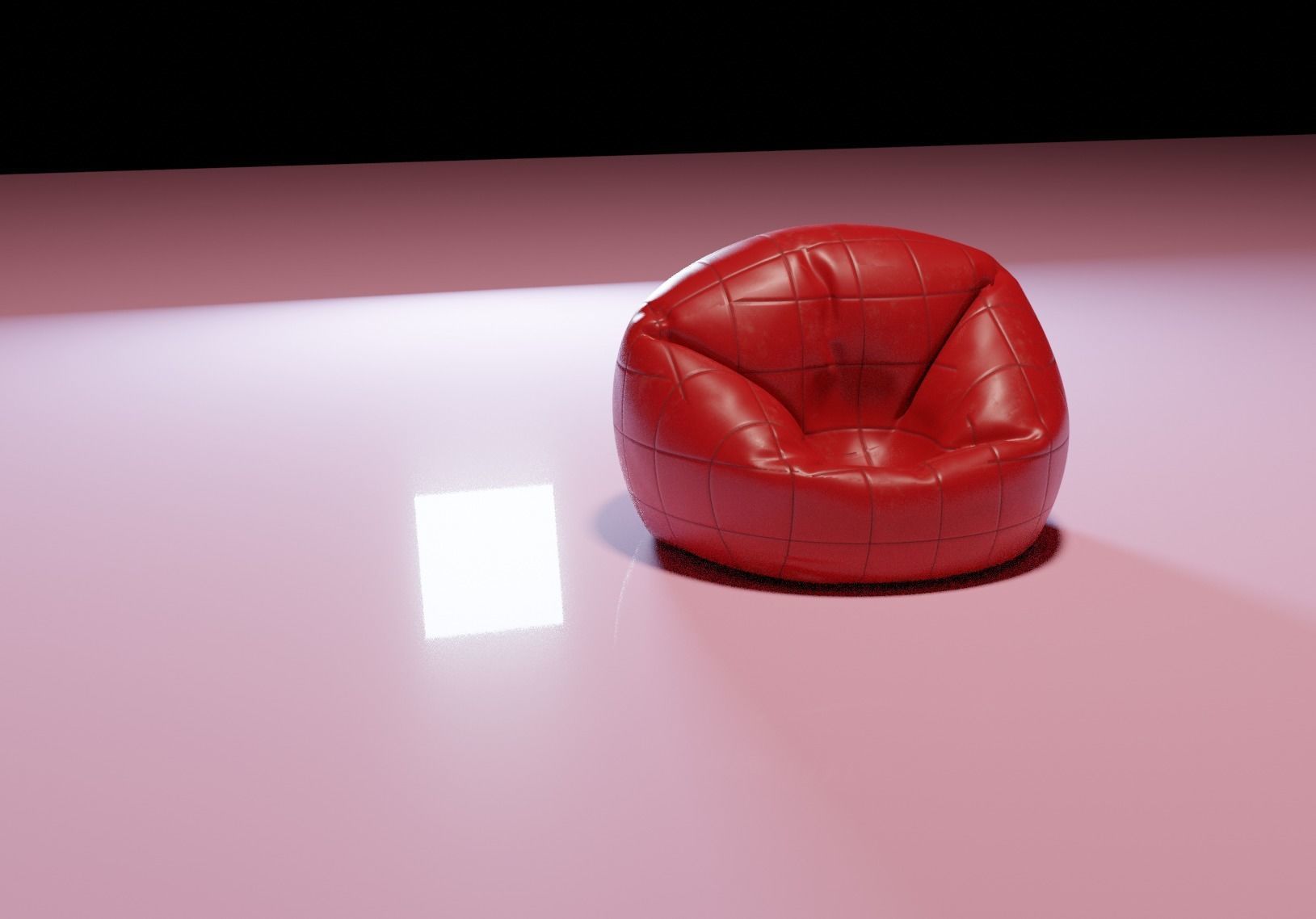 Bean Bag Free low-poly 3D model_5