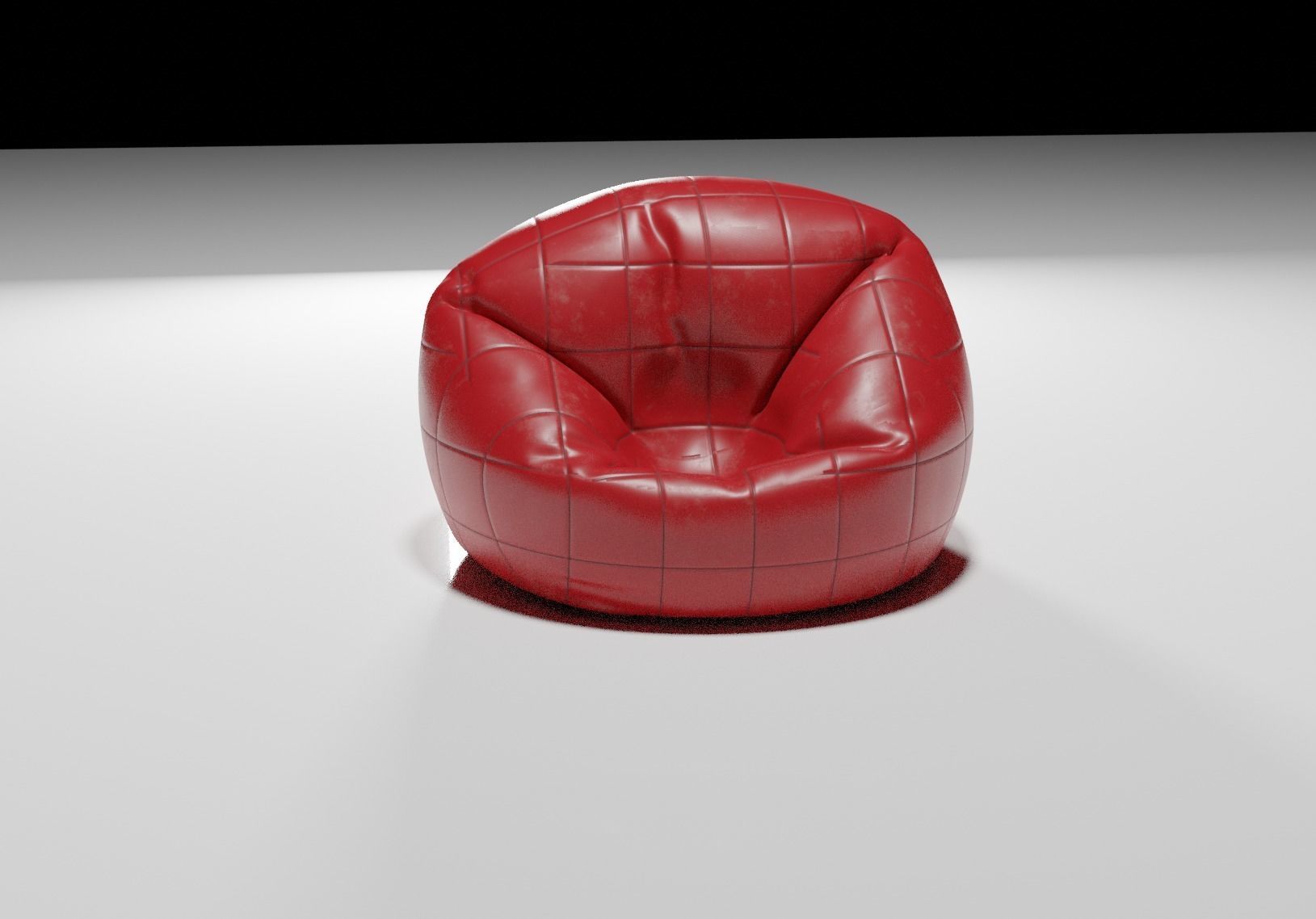 Bean Bag Free low-poly 3D model_4