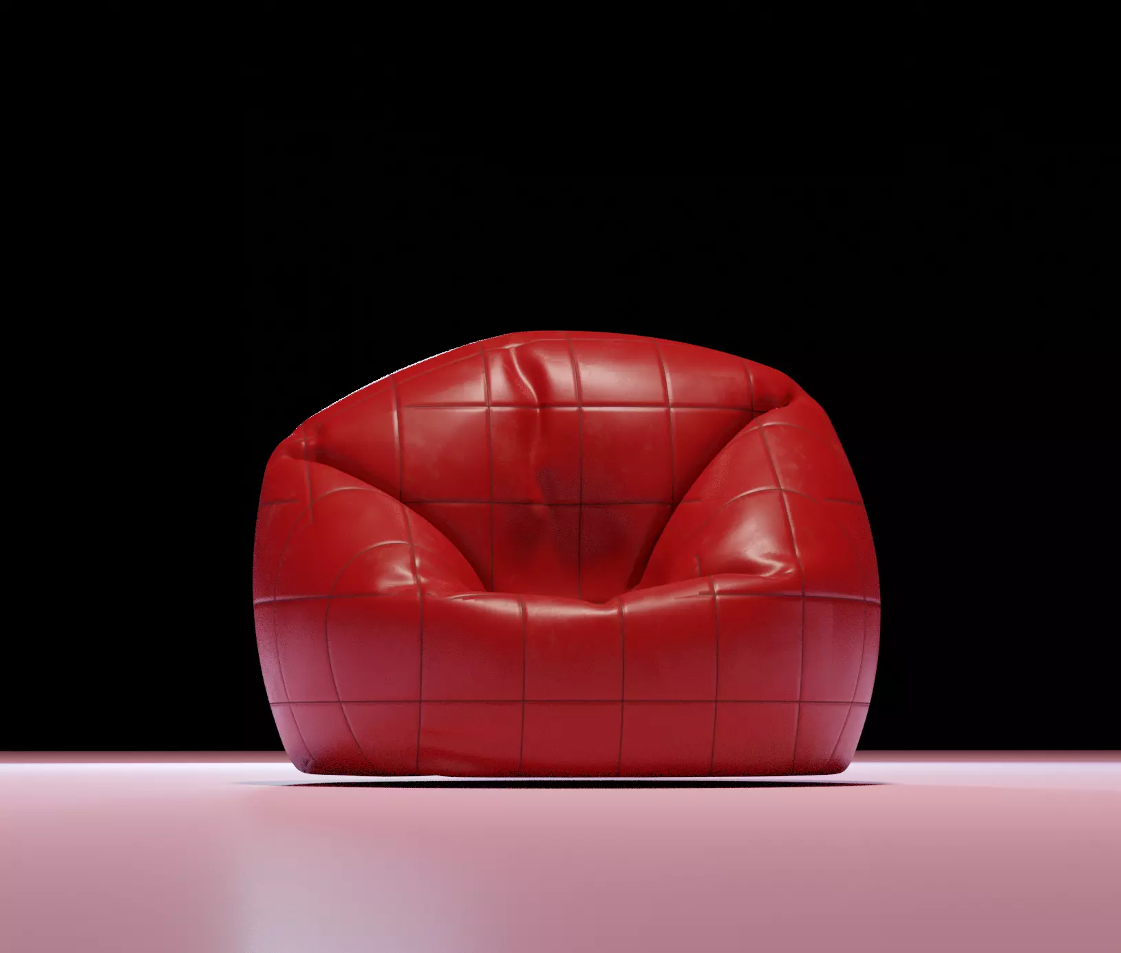 Bean Bag Free low-poly 3D model_0