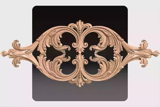 Carved decor ornament for cnc 30
