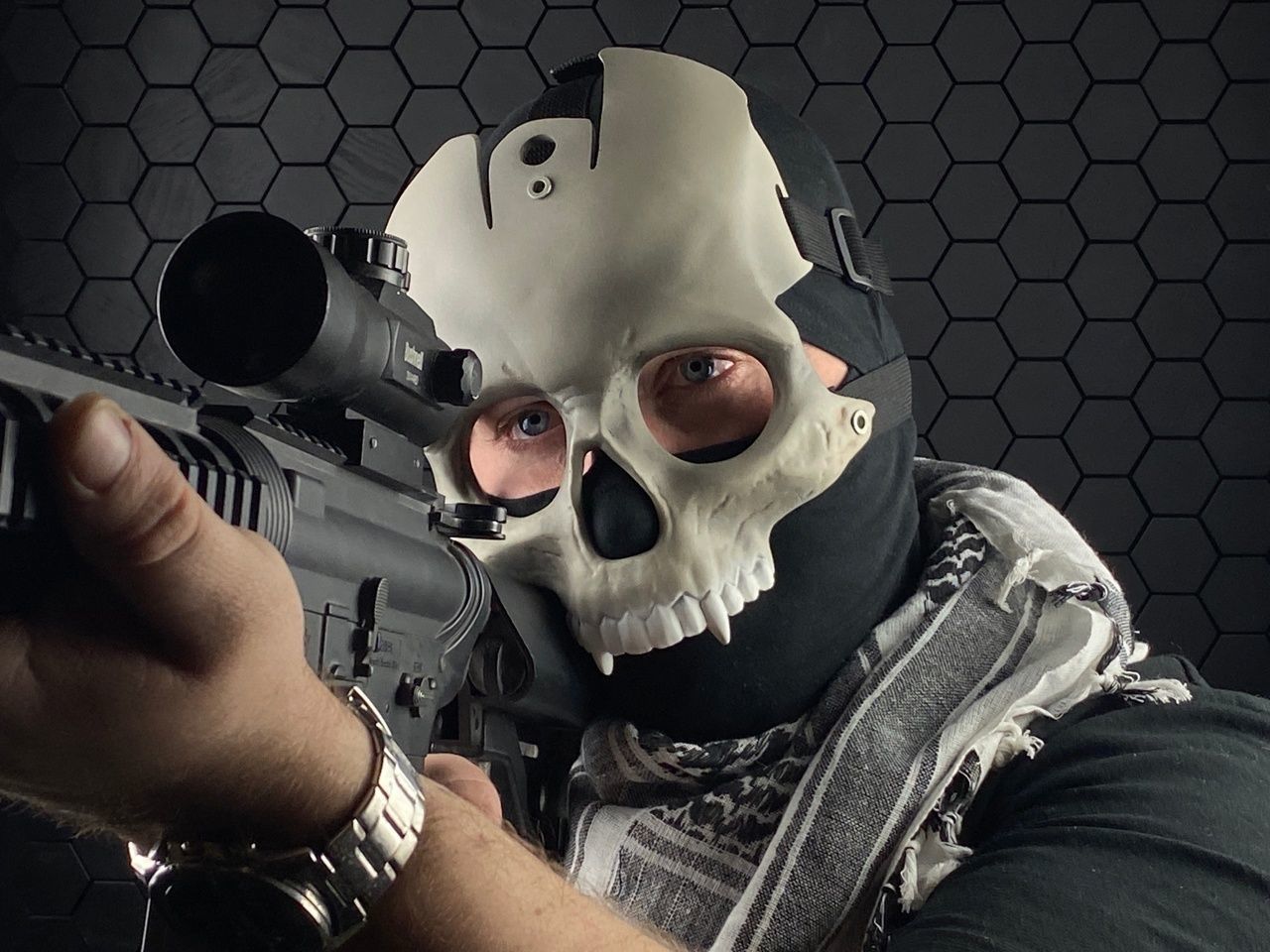 ESCAPE FROM TARKOV KNIGHT MASK PRINTABLE VERSION STL 3D print model_1