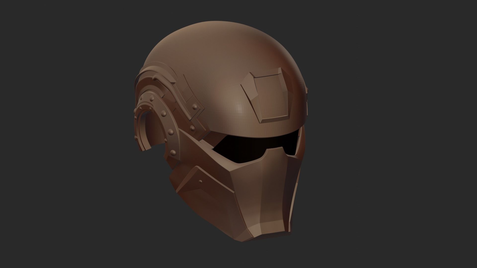 MIDJOURNEY DESIGN PRINTABLE HI-TECH HELMET STL 3D print model_4