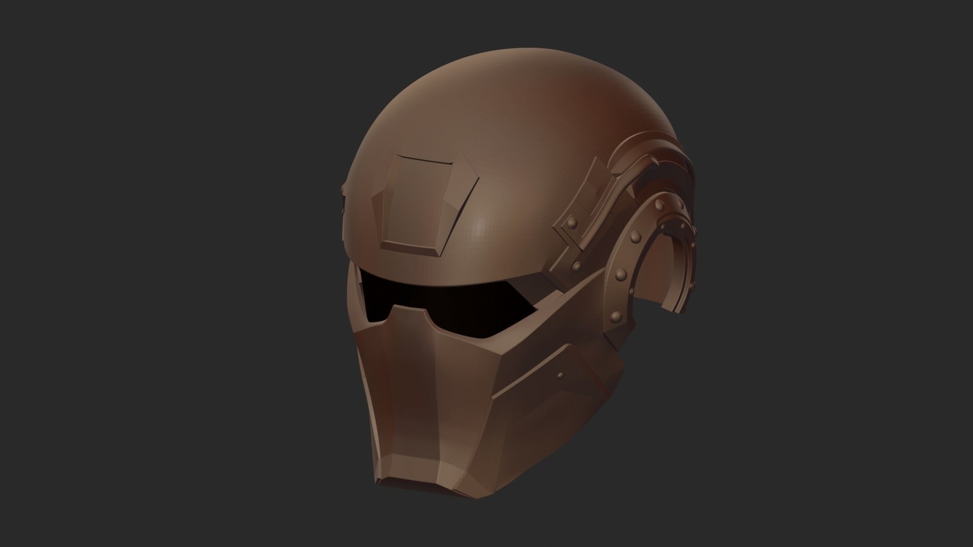 MIDJOURNEY DESIGN PRINTABLE HI-TECH HELMET STL 3D print model_3