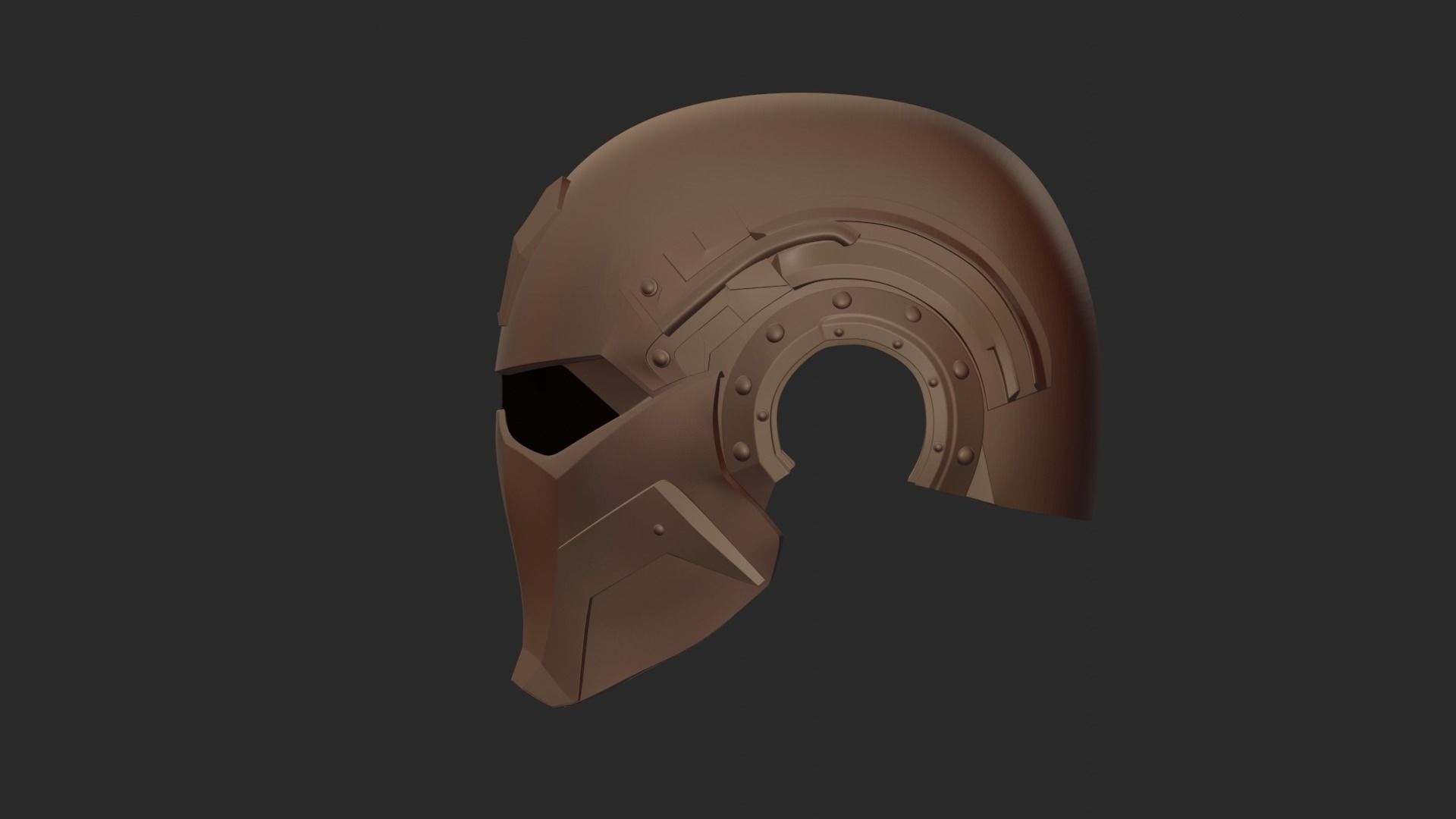 MIDJOURNEY DESIGN PRINTABLE HI-TECH HELMET STL 3D print model_8