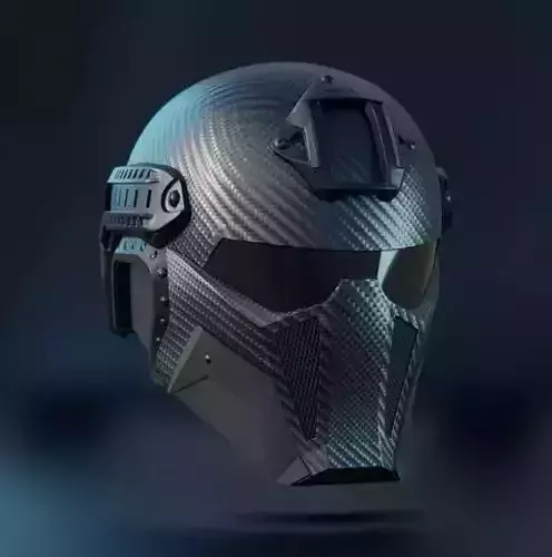 MIDJOURNEY DESIGN PRINTABLE HI-TECH HELMET STL 3D print model