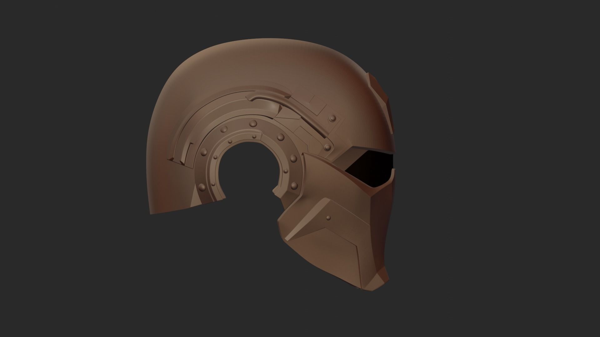 MIDJOURNEY DESIGN PRINTABLE HI-TECH HELMET STL 3D print model_6