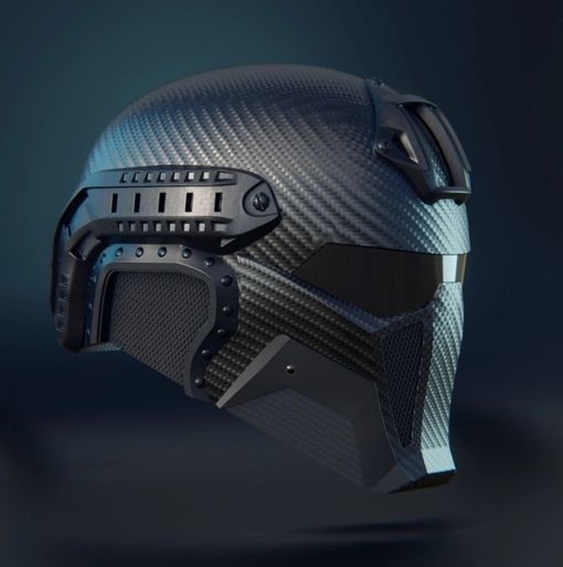 MIDJOURNEY DESIGN PRINTABLE HI-TECH HELMET STL 3D print model_7