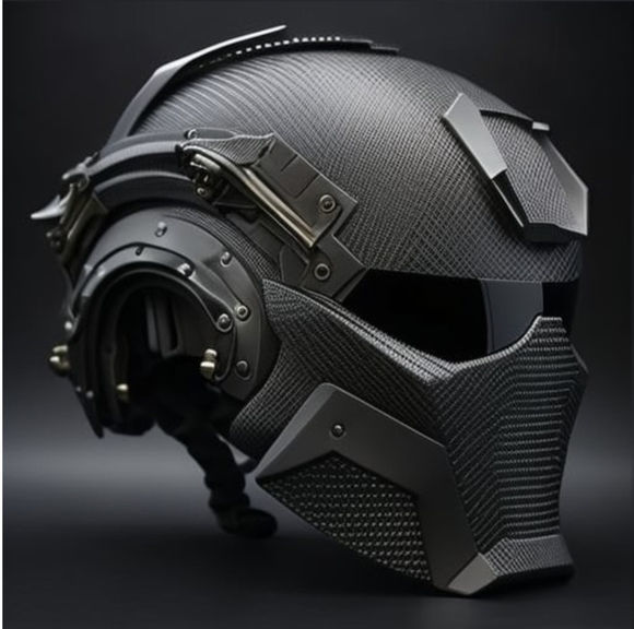 MIDJOURNEY DESIGN PRINTABLE HI-TECH HELMET STL 3D print model_2
