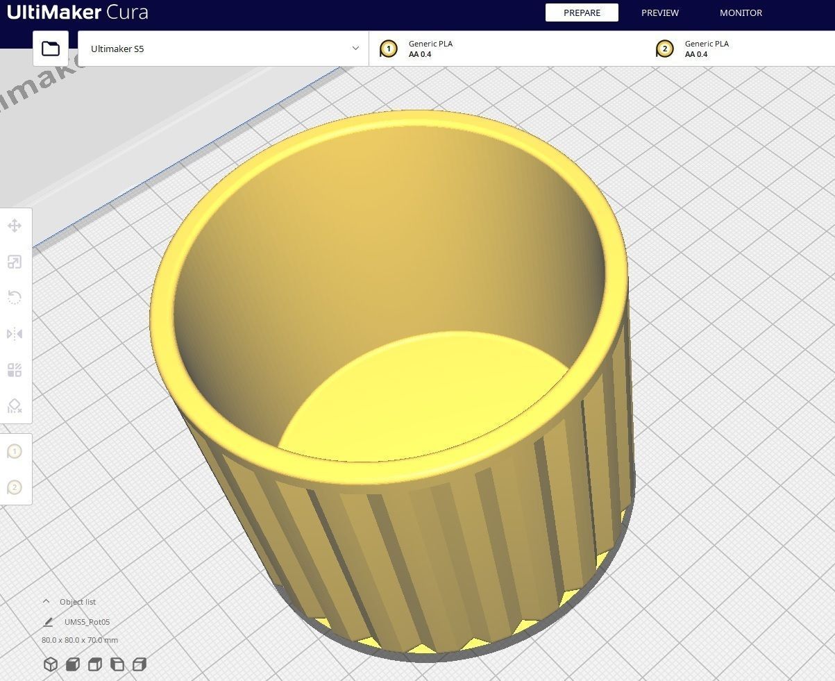 Garden Pot 05 3D print model_2