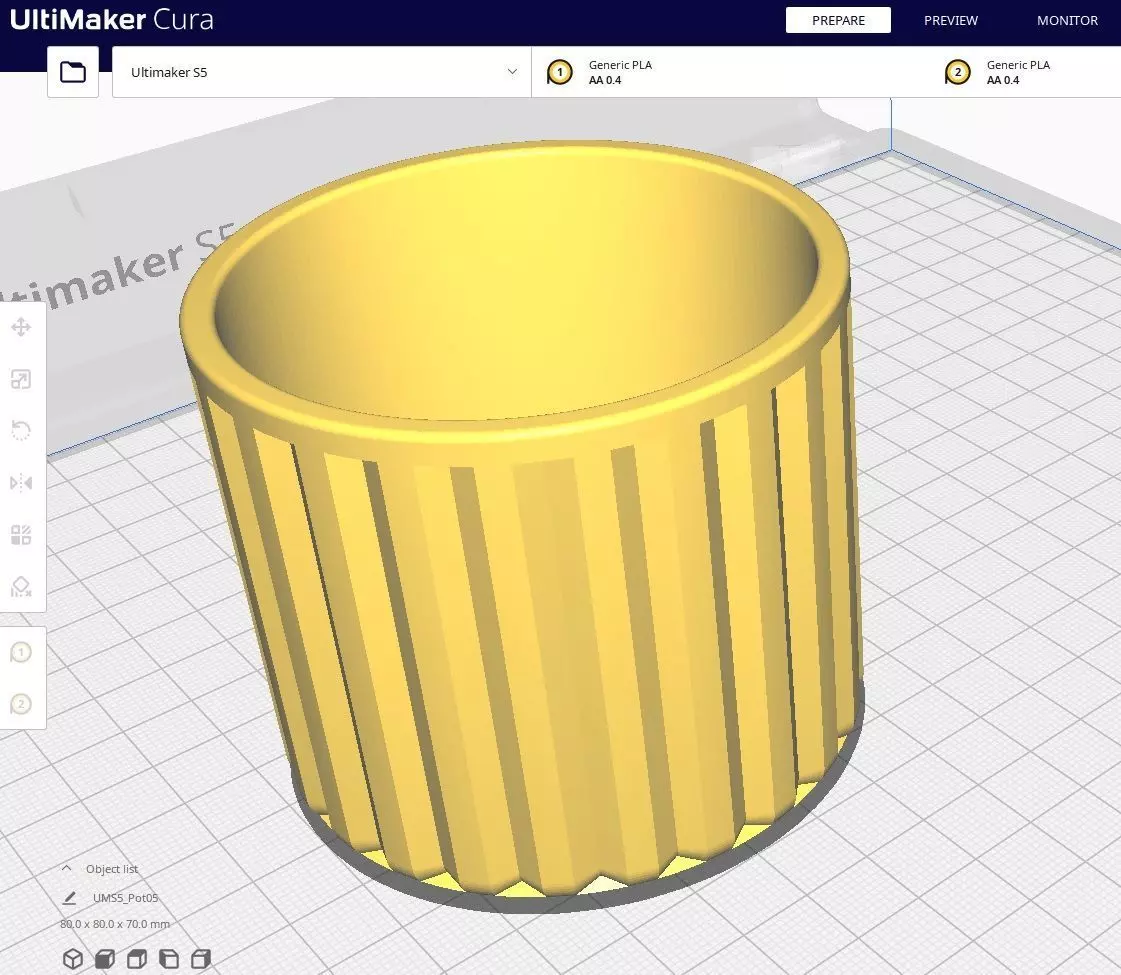 Garden Pot 05 3D print model_0