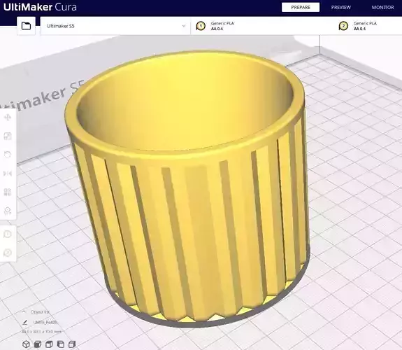 Garden Pot 05 3D print model