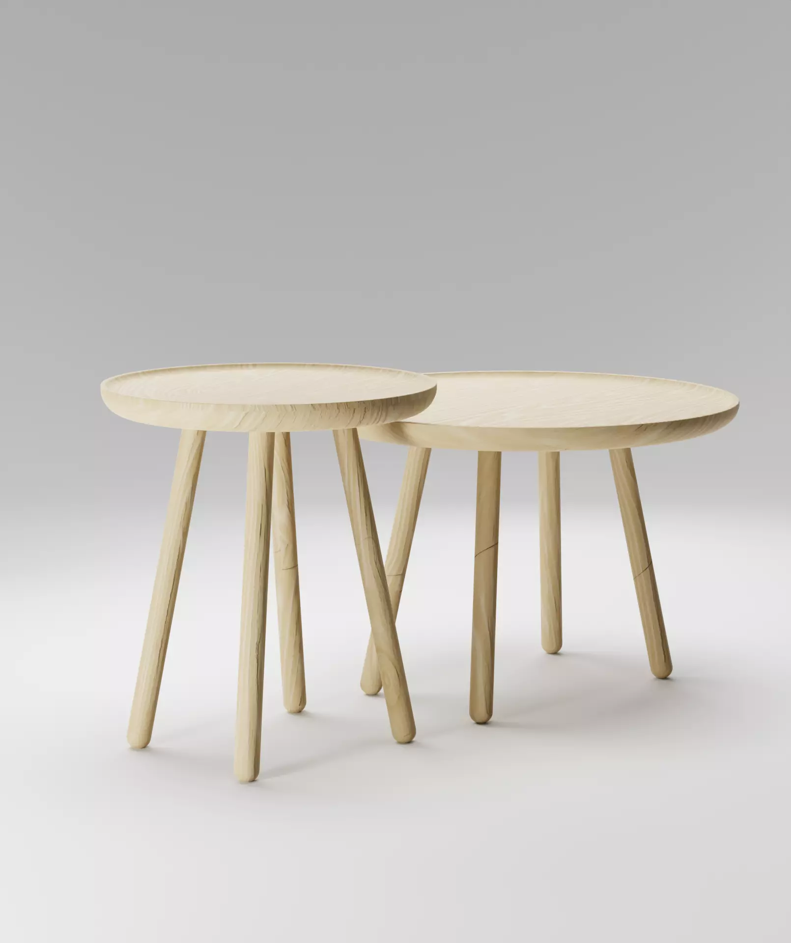 Coffee tables Furniture decoration PBR textured Free low-poly 3D model_0