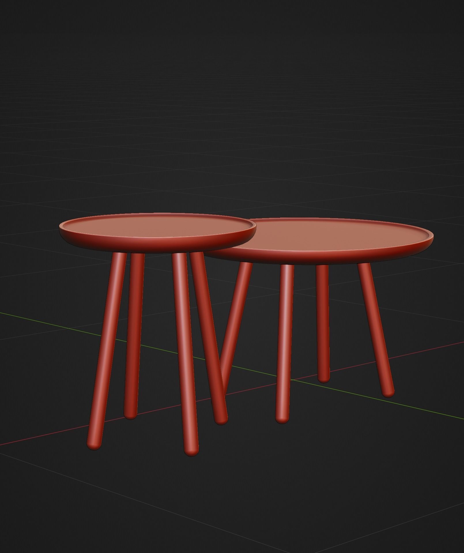 Coffee tables Furniture decoration PBR textured Free low-poly 3D model_5